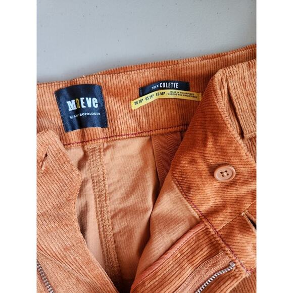 NWT Maeve The Colette Corduroy Wide Leg Pants Size Plus 24W Orange #7F404 - Picture 8 of 11